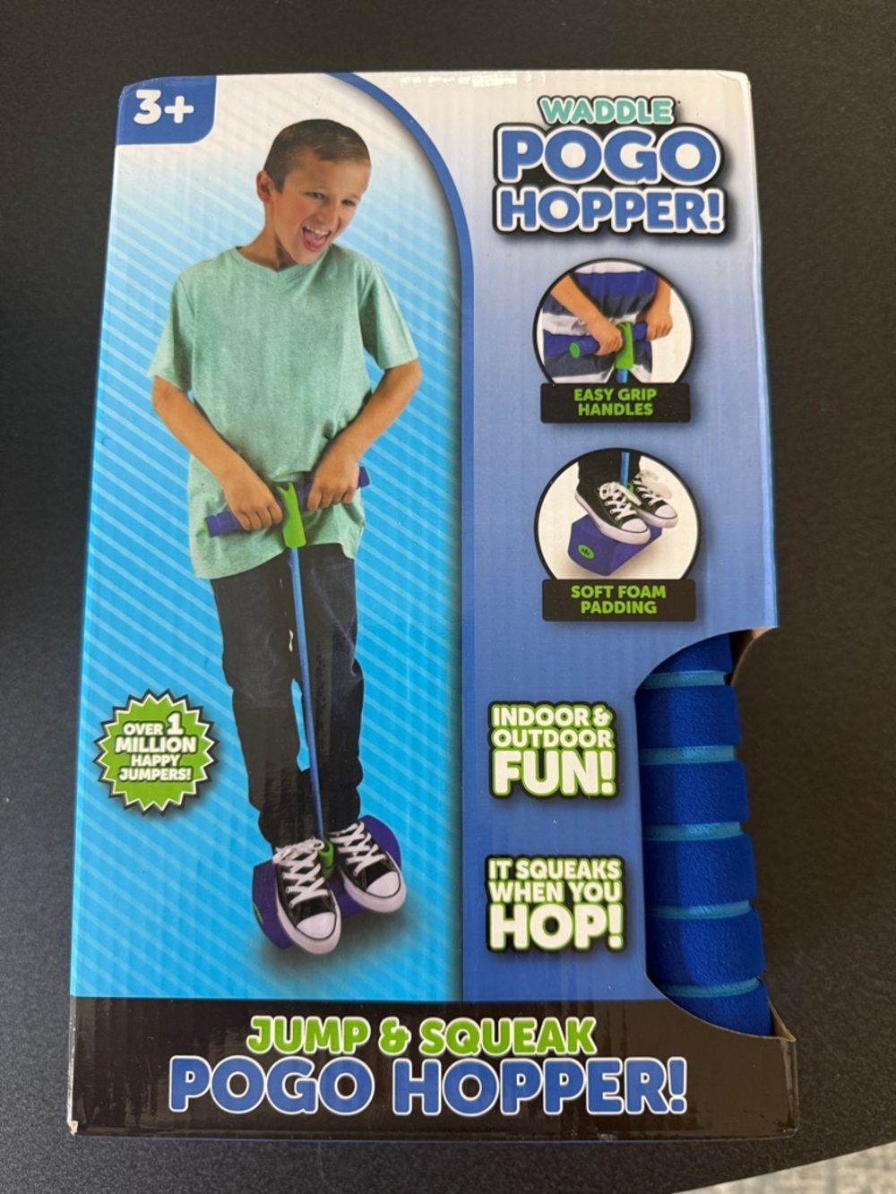 Pogo Hopper! Jump & Squeak - Blue & Green